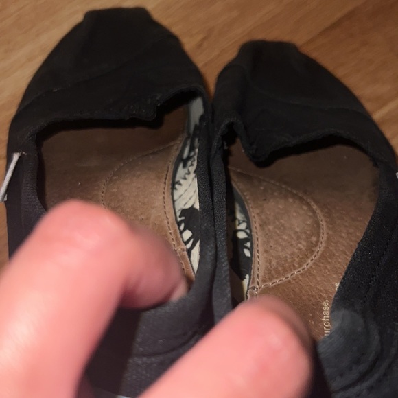 Black Canvas TOMS Alpargatas (size 6.5 womens) - Picture 5 of 10